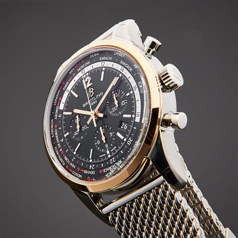 breitling transocean unitime pilot black steel|breitling transocean chrono.